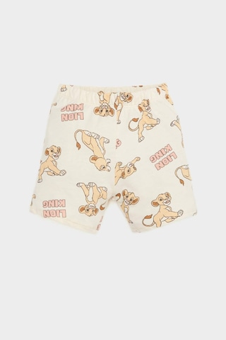 DeFacto Erkek Bebek Disney Lion King Pijama Takımı Kısa Kollu Penye Üst Beli Lastikli Şort E4775A525SMOG579 Turuncu