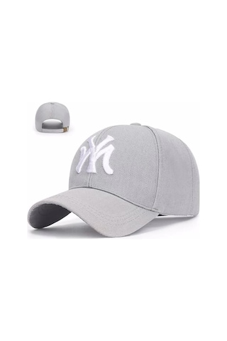 Tezzgelsin Unisex Ny Arkadan Ayarlanabilir Basic Beyzbol Kep Şapka Gri