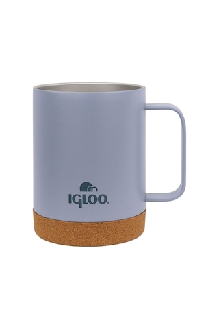 Çelik Mug Termos - Igloo - Cork - 350ml - Duman Mavi - 205696 Diğer