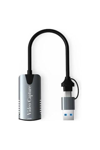 4k Hdmı Video Yakalama Kartı Çift Giriş Usb & Type-c , Tak-çalıştır