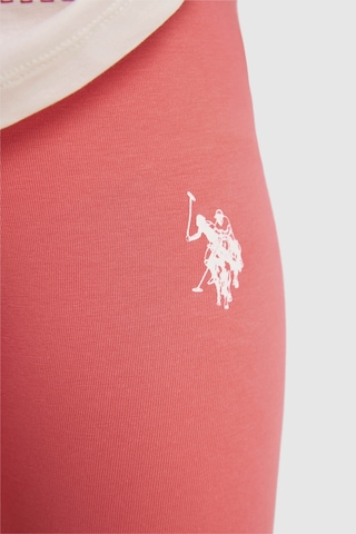 U.S. Polo Assn. Kız Çocuk Ekru Pijama Takım 50326618-vr019 Ecru