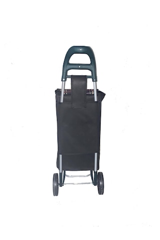 Tekerlekli Pazar Arabası Ve Çantası, Pazar Sepeti - Lila Bordo