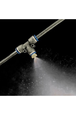 Neevoyu 6m Siyah Bahçe Serası Sprey Sistemi - Soğutma Ve Sulama İçin Alüminyum-bakır Malzeme, 6 Adet Sprey Başlığı Teflon Bandı Hediye