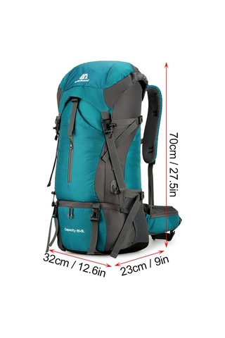 Weikani-70l Yürüyüş Sırt Çantası Suya Dayanıklı Tırmanma Kampı,turuncu Turuncu