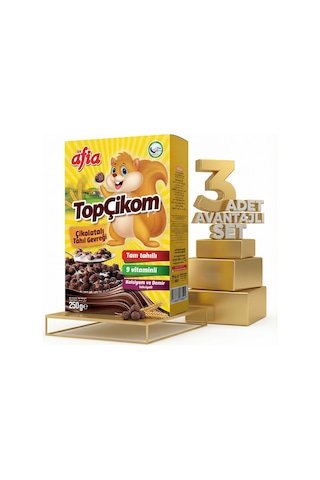 Afia Topçikom Çiko Tahıl Gevreği 3x250 Gr