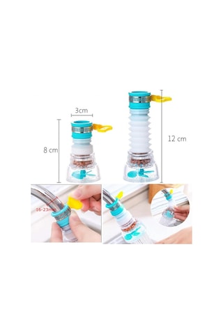 River World Musluk Başlığı Pervaneli Ve Oynar Başlıklı Taşlı
