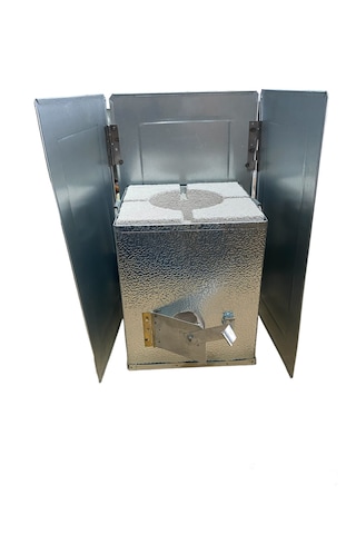 Mobilreyon Rüzgarlık Katlanabilir 3 Kanatlı Rüzgar Kesici 25-40cm Gümüş