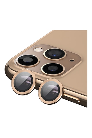 Nettech Apple Uyumlu iPhone 11 Damla Model 2in Kamera Cam Koruyucu - Sarı