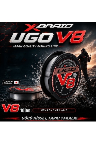 Ygk X061 F-ugo V8 Hard Fc 100m Misina 2.5pe 0.260mm