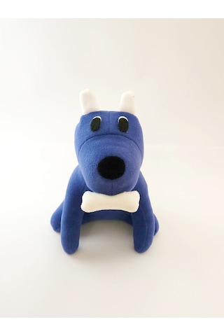 Joytoytr Peluş Köpek Oyuncak 25 Cm Oyun Arkadaşı Yerli Üretim Lacivert