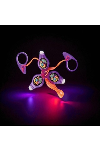 Vıp Renkli Led Işıklı Fırfır Mor Fırfır Yeni Nesil Işıklı Oyuncak Purple A Pull It To Top Spining
