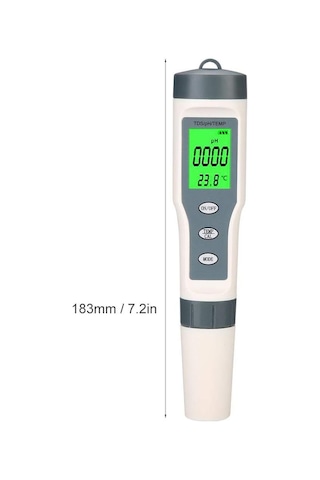 Fdit Dijital Su Kalitesi Test Cihazı Ve Sıcaklık Ölçüm Cihazı 3'ü 1 Arada İdeal Su Test Cihazı İçme Suyu Akvar
