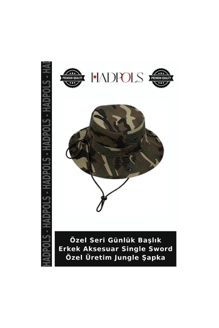 Hadpols Özel Seri Günlük Başlık Erkek Aksesuar Single Sword Özel Üretim Jungle Şapka Belirtilmemiş