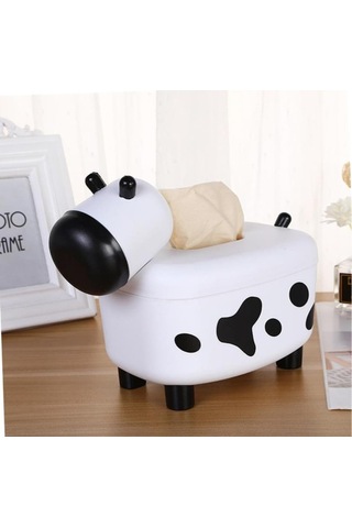 Mıknatıslı Tuzluk Ve Peçetelik Sevimli İnek Figürlü Renkli