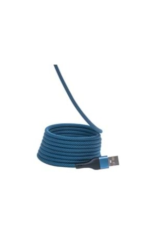 Ks-ac01 Mavi Manyetik Usb-c-usb-a Kablo 1 M, Süper Hızlı Şarj