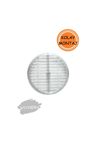 Wuvera Şeffaf Doğalgaz Havalandırma Cam Menfez Kapağı 18 Cm Çap İle Güvenli Ve Estetik Çözüm