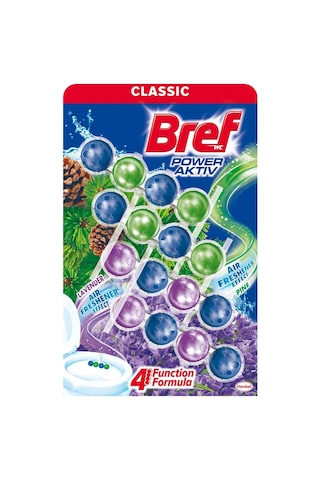 Bref Power Active Çam Ve Lavanta Kokulu 4'lü Klozet Bloğu 4 X 50 G, Çam & Lavanta 4