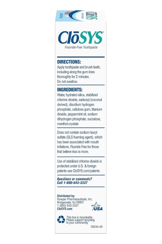 Closys Fluoride Free Florürsüz Diş Macunu 96gr