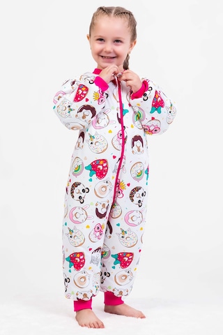 Babymod Elyaf Dolgulu 2,5 Tog Fiğürlü Kız Çocuk Uyku Tulumu Fiğürlü Pembe