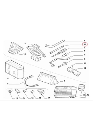 Doblo 2010-2023 -fiorino Stepne Sökme Kolu Çubuğu 51945334