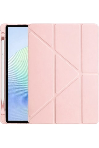 Xiaomi Redmi Pad 2 Kalemlikli Mars Tablet Kılıfı - Rose Gold Arka Kapak