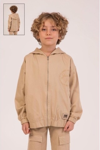 Dmb Kids Dmb Erkek Kapşonlu Ceket 25ydmb7674 Bej