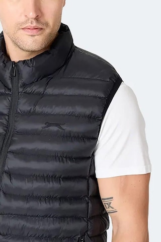 Slazenger Helıx Erkek Fermuar Cepli Siyah Yelek Siyah