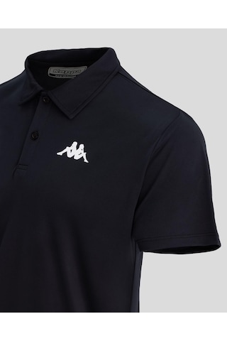 Kappa Kombat Poly Polo Erkek Siyah Regular Fit Polo Yaka Tişört 3