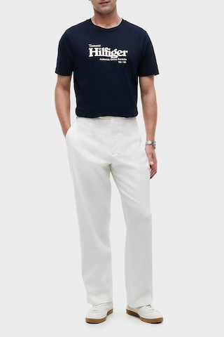 Tommy Hilfiger % 100 Pamuk Regular Fit Bisiklet Yaka T Shirt Erkek T Shirt Mw0mw43448 Dw5 Lacivert