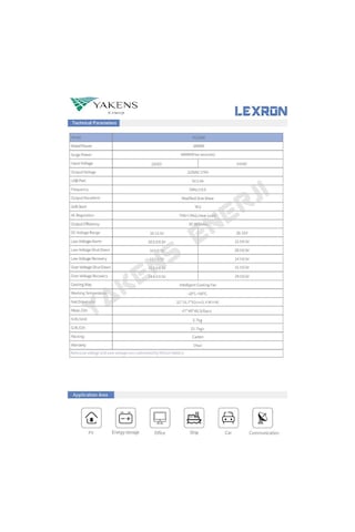 Lexron 2000 W 24V Modifiye Sinüs İnverter 2000 Watt 24 V-220V