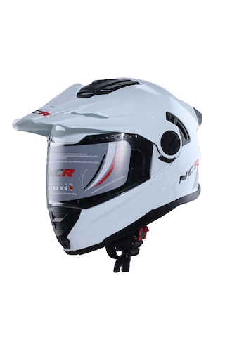Ncr X-cross Ece-22.06 Çene Açılır Kask Beyaz