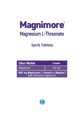 Magnimore Magnesium L-Threonate 60 Kapsül