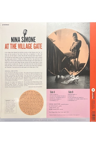 Nina Simone At The Village Gate +2 Bonus Tracks Crystal Clear