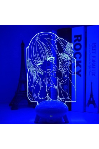 Wealthglow 3d Gece Işığı İllüzyon Çizgi Filmler Anime Özetin Özü Qonagf Siyah