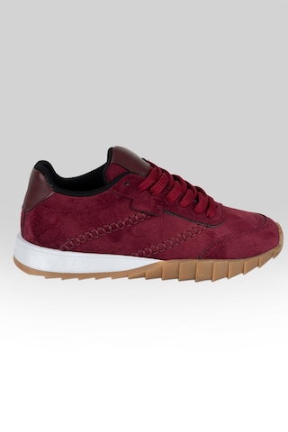 Tw Tonny White New York-048 Deri Spor Yürüyüş Günlük Sneaker Ayakkabı Bordo