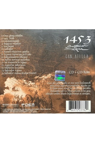 Plak Değildir Cd Dir Cd Can Atilla 1453 Sultanlar Aşkına Cd