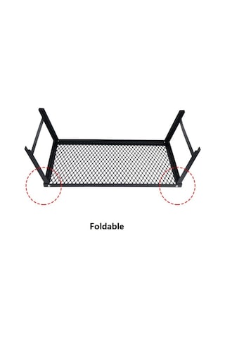 Açık Kamp Hafif Su Geçirmez Katlanır Masa Kendi Kendine Sürüş Seyahat Taşınabilir Barbekü Masası Siyah
