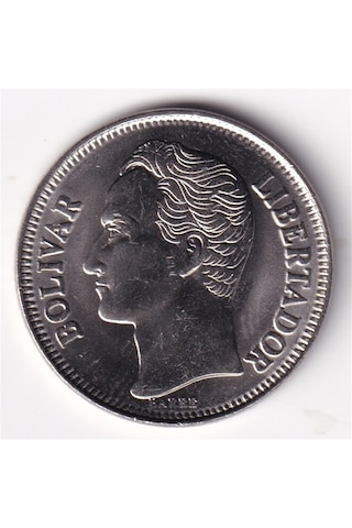 Venezuela, 1 Bolivar 1990 Çil Madeni Para