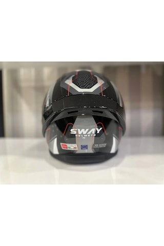 Sway Sw 850 Motosiklet Kaskı Beyaz - Siyah