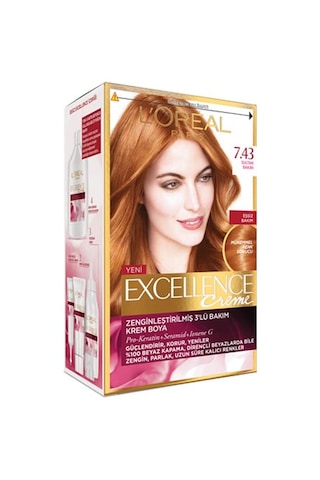Loreal Excellence Saç Boyası 7.43 Sultan Bakırı (80998800)