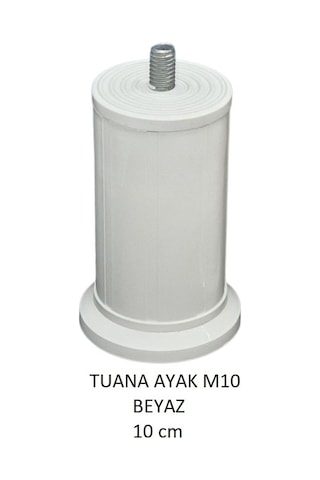 Tuana Ayak 10 cm M10 Cıvatalı Beyaz