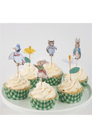 Meri Meri - Peter Rabbit In The Garden Cupcake Kit - Peter Rabbit Bahçede Cupcake Kiti - 24'lü