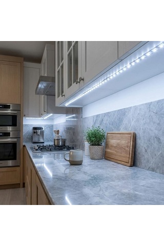 Buffer Beyaz Led Şerit 5m 60 Led/m 12v 14.4w Güçlü 3 Çipli Işık Şerit Led