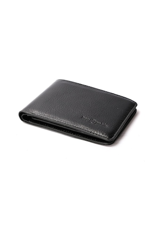 Bay Pablo V40 Siyah Hakiki Deri Erkek Cüzdan Siyah
