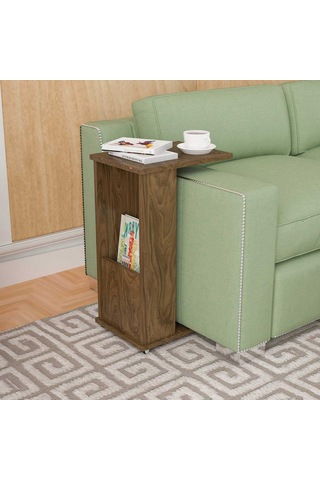 Modilayn Ata Gazetelik- Dergilik- Servis Tekerlekli C Yan Sehpa. N11.2685