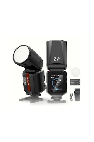 Neewer Z3r-c Canon Uyumlu 100w Yuvarlak Kafa Akülü Tepe Flaşı