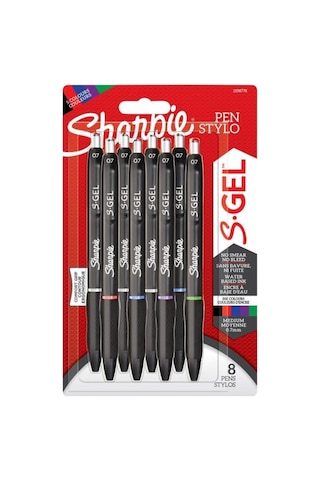 Sharpie Gel Jel Mürekkepli Kalem, 0.7 Mm, 8li Bls Çok Renkli