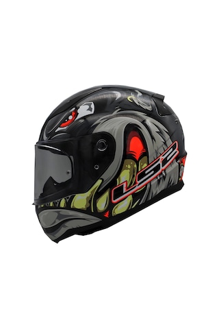 Ls2 Rapid 2 Spox Kask Gri - Kırmızı