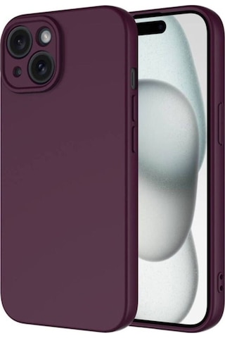 Apple Uyumlu iPhone 15 Plus Kılıf Zore Mara Lansman Kapak Koyu Mor