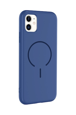 Apple Uyumlu iPhone 11 Kılıf M-safe Şarj Özellikli Zore Meta Kapak